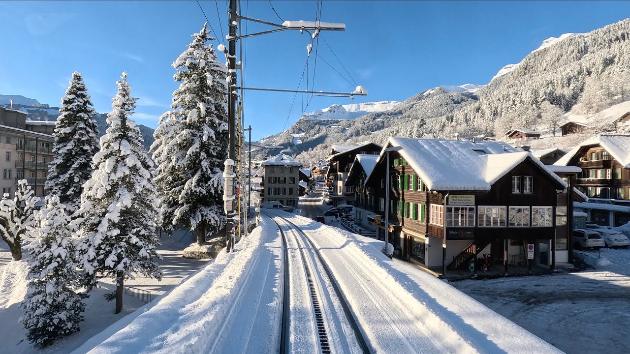 Experience the journey aboard the Bernese Oberland Railway.