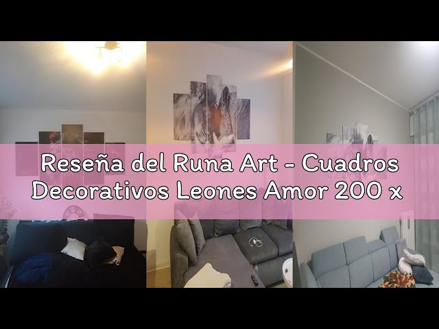 Vídeo relacionado con Runa Art - Cuadros Decorativos Mapa del mundo 200 x 100 cm 5 Piezas XXL Decoracion de Pared Diseño Marrón beige 035051a