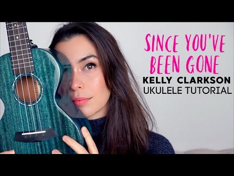 Kelly Clarkson SINCE YOU'VE BEEN GONE Ukulele Tutorial #UkeBetterNot Challenge (Baritone Chords too)