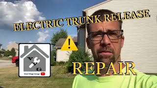 electric trunk release diagnosis and repair 2013 Buick Regal
