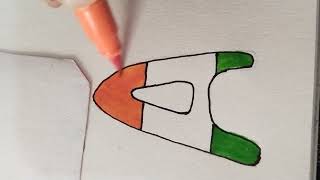 How to make Indian flag 💐🇮🇳 Easy Drawing Coloring #youtube #nationalflag #viral