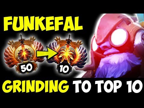 Funkefal Tinker Grinding To Top 10 With His Favourite Hero 7.20e Dota 2