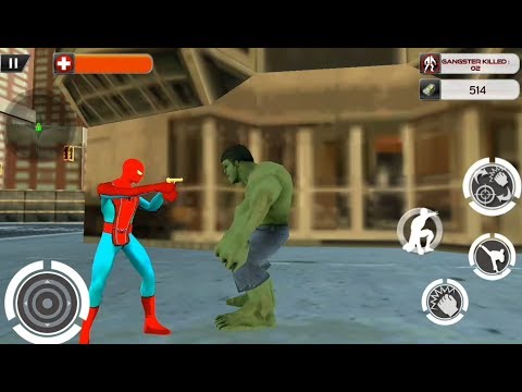 Final Revenge Incredible Monster Vs Flying Spider | Monster Hero Crime City Mission - GamePlay