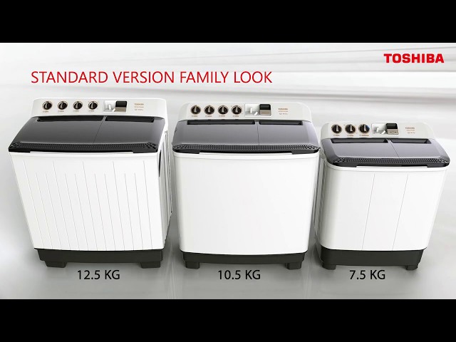 غسالة حوضين توشيبا 14 كيلو – 980 دورة | VH-J150WBB...