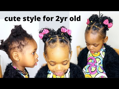 Simple and Easy Hairstyle for 2yr Old on short Natural...