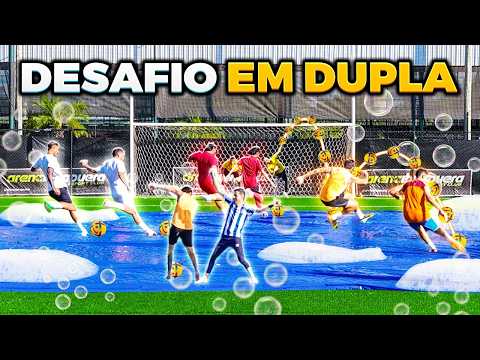 DESAFIO EM DUPLAS!! *OS DOIS TEM QUE FAZER O GOL 🤯 DEU TRETA ENTRE AS DUPLAS 🤬