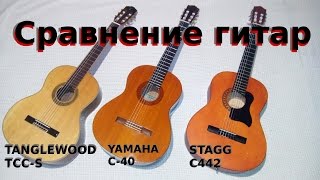 Video thumbnail for Сравнение классических гитар. Tanglewood TCC-S, Yamaha C40, Stagg C442. by theEazy RB