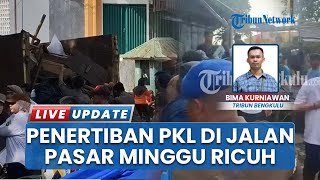 PKL Ancam Satpol PP Pakai Pisau saat Penertiban Pasar Minggu Bengkulu, Rabutan Lahan Parkir