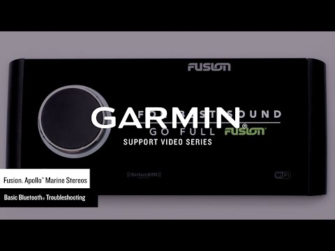 Garmin Support | Fusion® Marine Stereos | Bluetooth® Troubleshooting