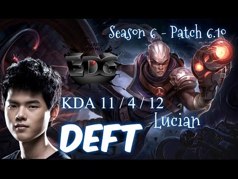 EDG Deft LUCIAN ADC vs Caitlyn - Patch 6.10 KR | League of Legends