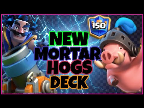 TOP 100 LADDER W/ MORTAR ROYAL HOGS DECK | CLASH ROYALE