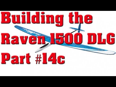 HobbyKing Raven 1500 DLG - Build Pt14c - Mounting Aileron Servos in the Wing & Canopy Latch