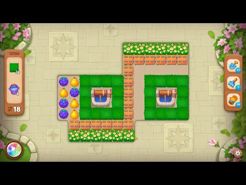 Gardenscapes level 12106 Gameplay #Bubunka