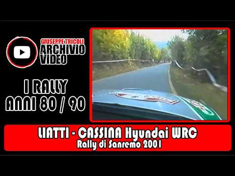 On board Liatti - Cassina Rally di Sanremo 2001 Hyundai WRC