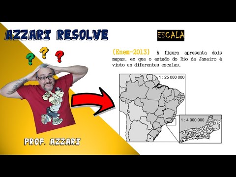 (Enem-2013) A figura apresenta dois mapas em que o estado do Rio de Janeiro é visto em diferentes es