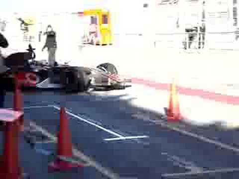 Montmelo F1 tests 14-02-2007 McLaren F1 team leaving Boxes