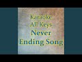 Never Ending Song (Karaoke Instrumental)
