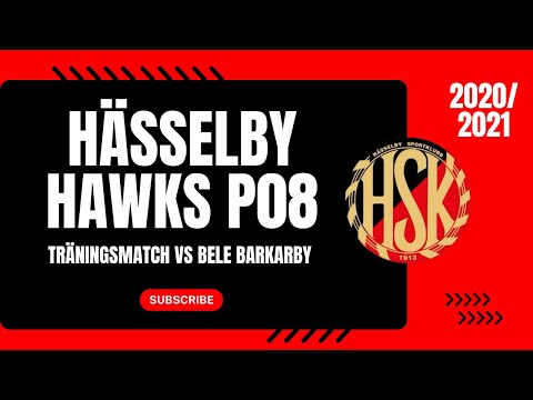Träningsmatch del 1 - Hässelby Hawks P08 - Bele Barkarby P08