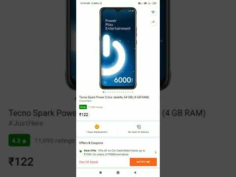 122 price ticno mobile 🎉🙄💯flipkart jks mobile offers