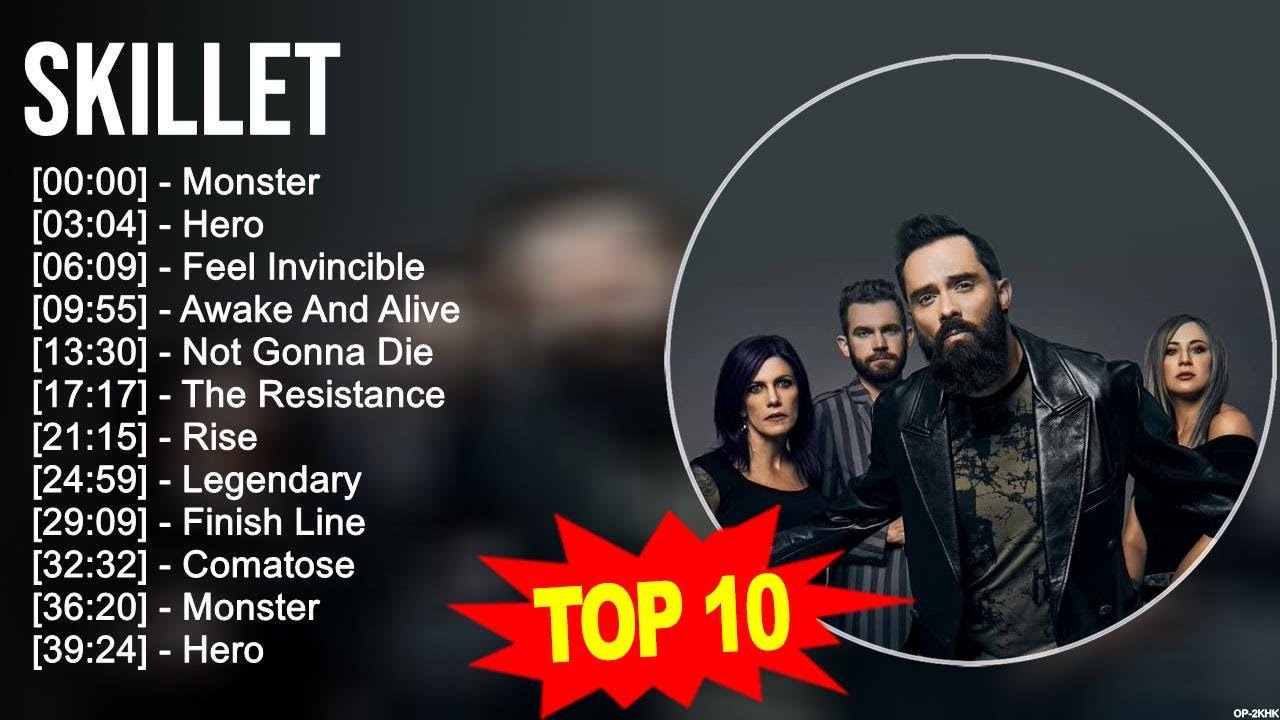 Skillet 2023 MIX ~ Top 10 Best Songs ~ Greatest Hits ~ Full Album