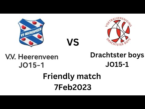 VV Heerenveen JO15-1 vs Drachtster Boys JO15-1 (Friendly 07.02.23)