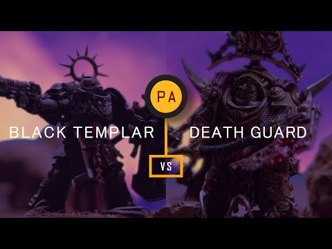 BLACK TEMPLAR VS DEATH GUARD - FAITH AND CORRUPTION WARHAMMER 40K 9TH EDITION BATTLEREPORT // 2000pt