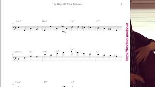 &#39;Oscar Peterson Trio - The Days of Wine and Roses&#39; : Bass &#39;Ray Brown&#39; Transcription