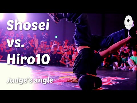 Bboy Shosei vs. Hiro10. Battle of the night. Judge's angle. Red Bull BC One Japan