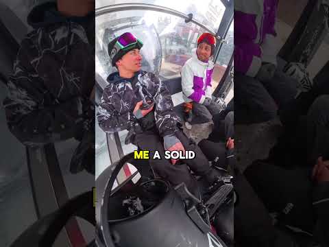 Scared these guys off the lift😂 #prankcall #gondola #chairlift #skiing #snowboarding #skiresort