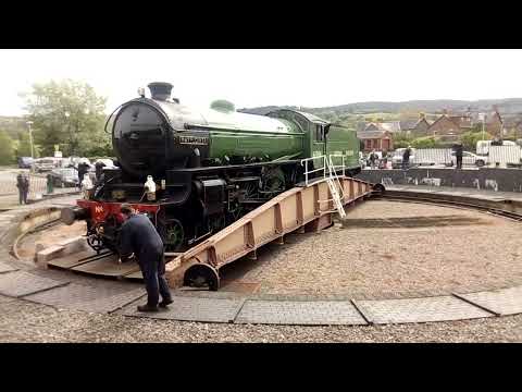 Mayflower Steam Locomotive 61306 at Minehead Turntable 2024