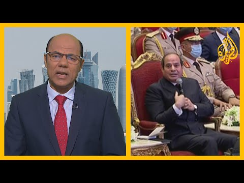 السيسي يؤكد أنه لن يتصالح مع من أراد إلحاق الأذى بمصر ويدعو مواطنيه للحفاظ على استقرار الدولة،