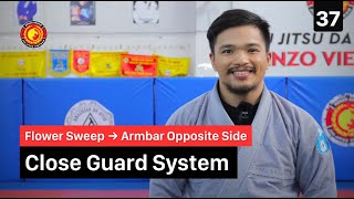 Flower Sweep - Armbar opposite side I Close Guard System I 37