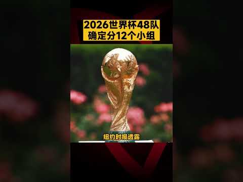 2026世界杯48隊確定分12個小組！