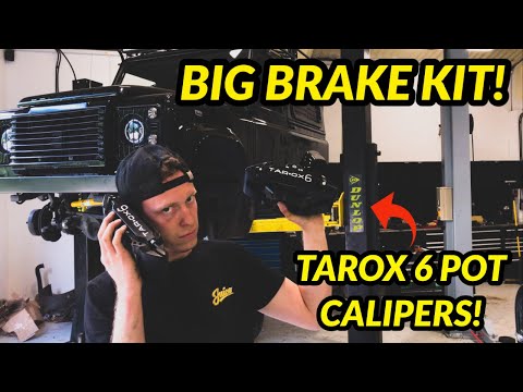 Installing TAROX 6 pot brakes to a DEFENDER!