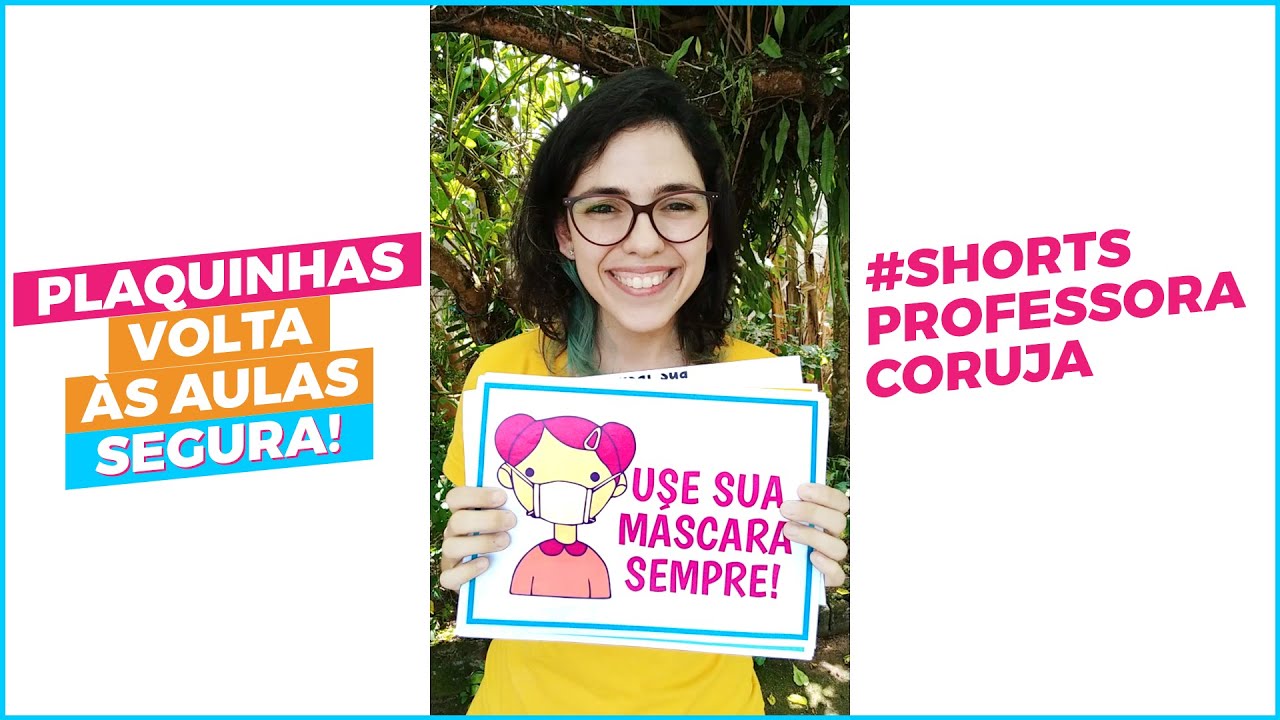 Plaquinhas para volta às aulas segura