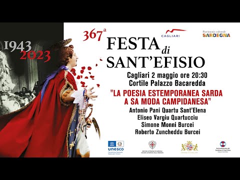 Cagliari Cortile Palazzo "LA POESIA ESTEMPORANEA SARDA" Bacaredda 2 maggio 2023