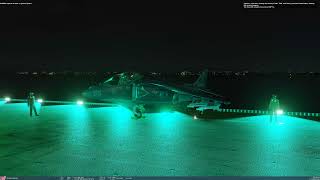 DCS AV-8B Harrier, Sky Warrior Campaign, Mission 06 "Night Strike" full one take.