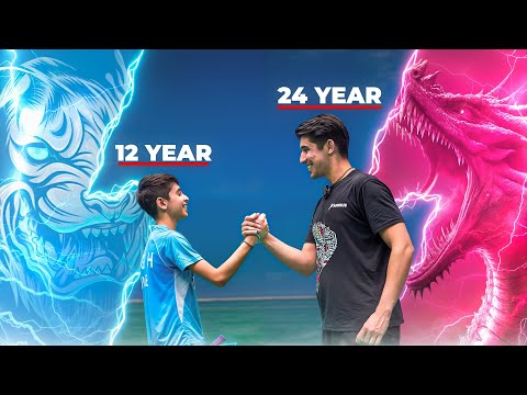 12 year Vs 24 year badminton player challenge match !