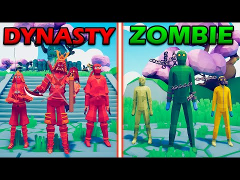 EAST DYNASTY vs ZOMBIE TEAM - Totally Accurate Battle Simulator | TABS