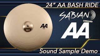 Video thumbnail for Sabian AA 24" Bash Ride Demo! @sabian by Zack Zweifel
