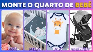 🌟 MONTE O QUARTO DE BEBÊ DOS SONHOS 🍼🛏️ QUIZ DA JUJUBIS