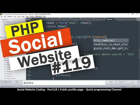 Social Website from scratch Part 8 Profile Page Top Bar | PHP | HTML | CSS | MYSQL Database