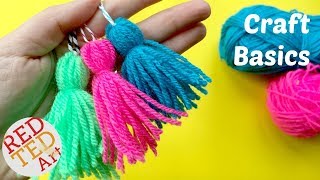 How to make a Tassel - Quick & Easy Yarn Tassel DIY - CRAFT BASICS