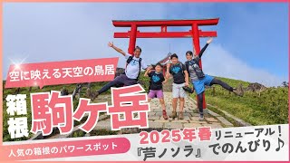 [Hakone Komagatake] Climbing to the summit plaza Ashinosora, which was renovated in 2025! Famil...