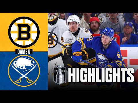 Bruins vs. Sabres | NHL Playoff Highlights | Game 5 | April 28, 2026