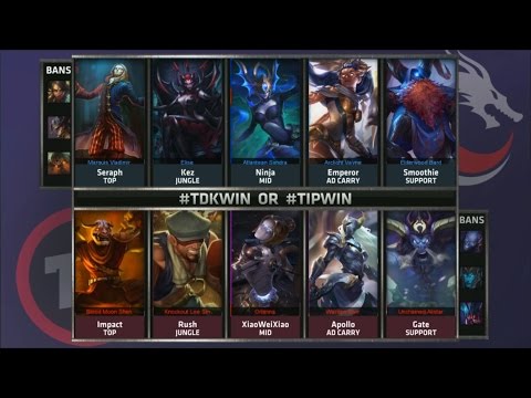 TDK vs TIP Game 2 Highlights - TEAM DRAGON KNIGHTS vs TEAM IMPULSE - Week 8 NA LCS SUMMER 2015