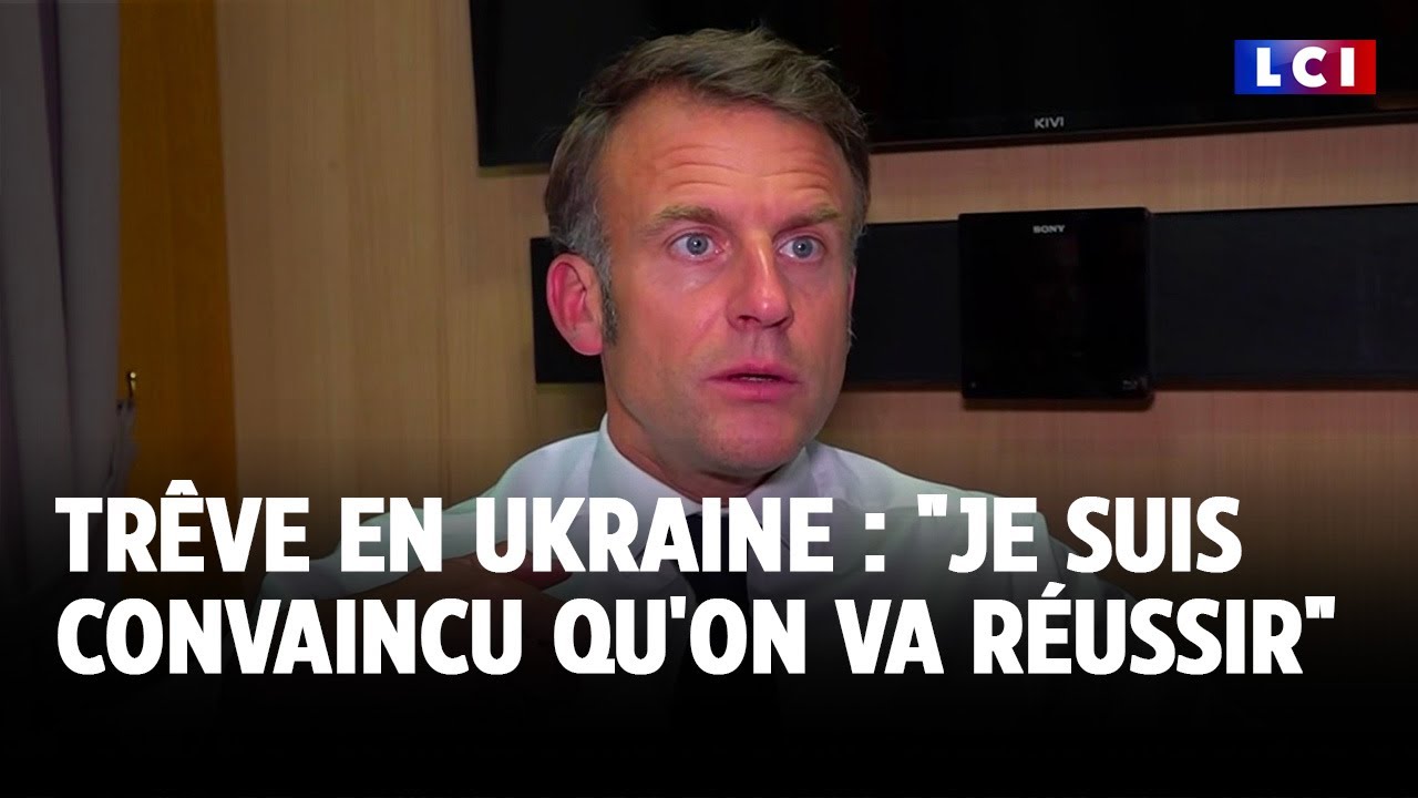 EXCLUSIVITÉ TF1/LCI - Trêve en Ukraine : "Je suis convaincu qu'on va réussir", affirme Macron｜LCI