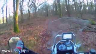 preview picture of video 'Autumn ride in Holland with a BMW R1200GS motorbike on a relaxed sunny day'
