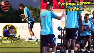 🔥ATÉ NOS TREINOS O HOMI É EMBAÇADO! SAMUEL LINO FAZ 1° TREINO COM BOLA NO FLAMENGO!