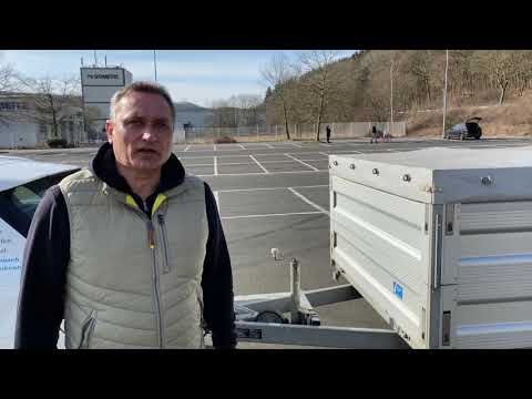 Anhängerführerschein Praktische Prüfung mit Anhänger/Kontrolle der Auflaufbremse